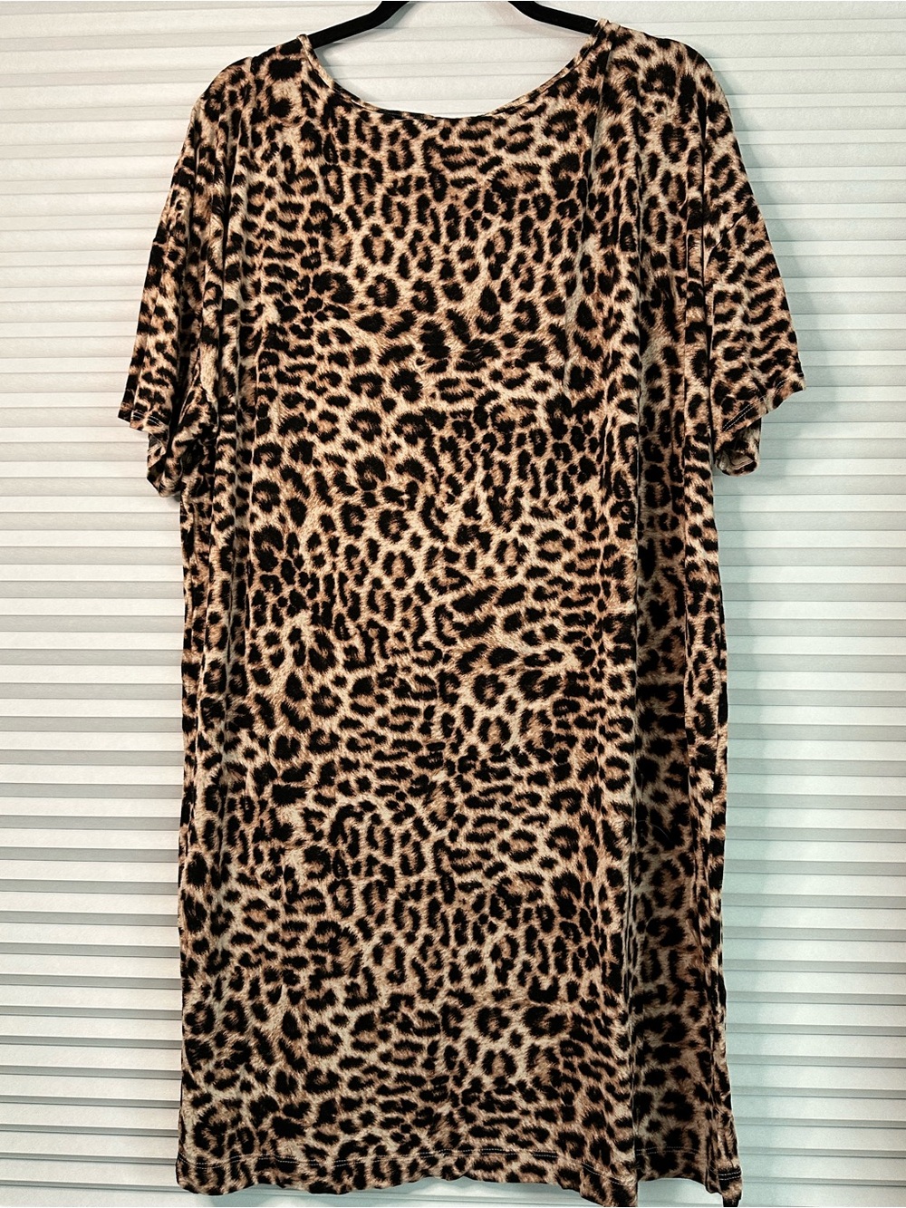 Soma Leopard Print Nightshirt in Tan, Brown & Black - Picture 5 of 5